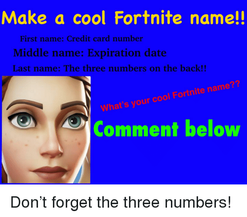 Fortnite Cool Name Text