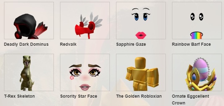 Free Virtual Item Codes For Roblox