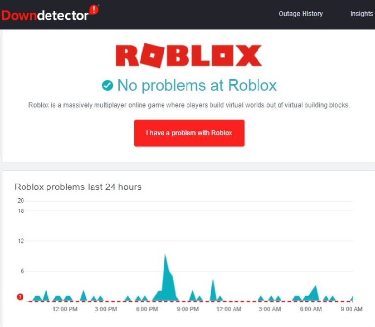 Roblox Outage Reports